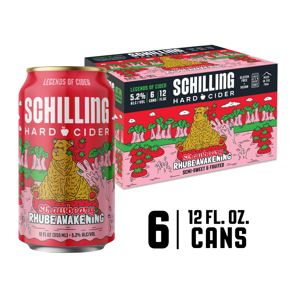 SCHILLING RHUBE AWAKENING CIDER 6PK CAN 12 oz