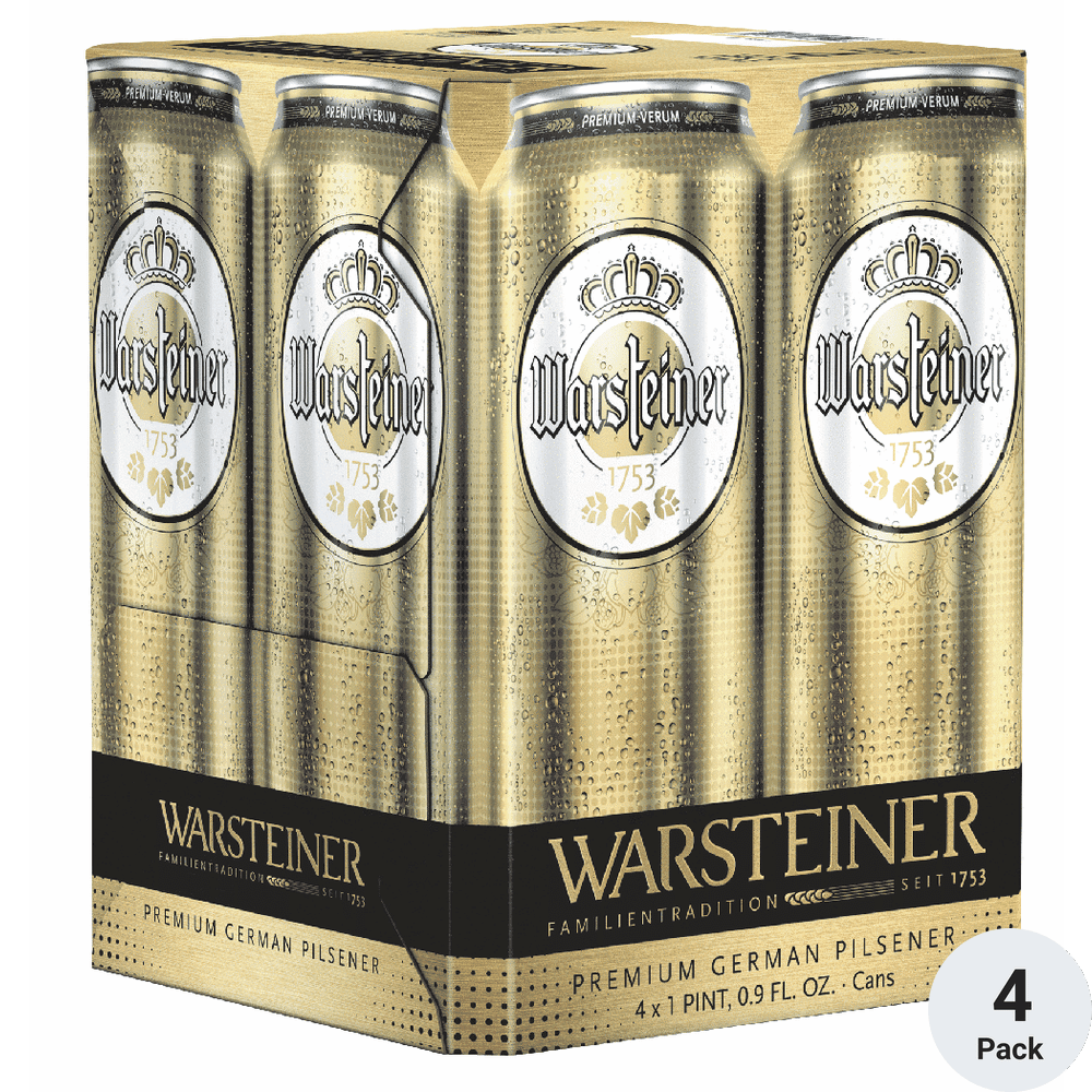 WARSTEINER PILSNER 4PK 
