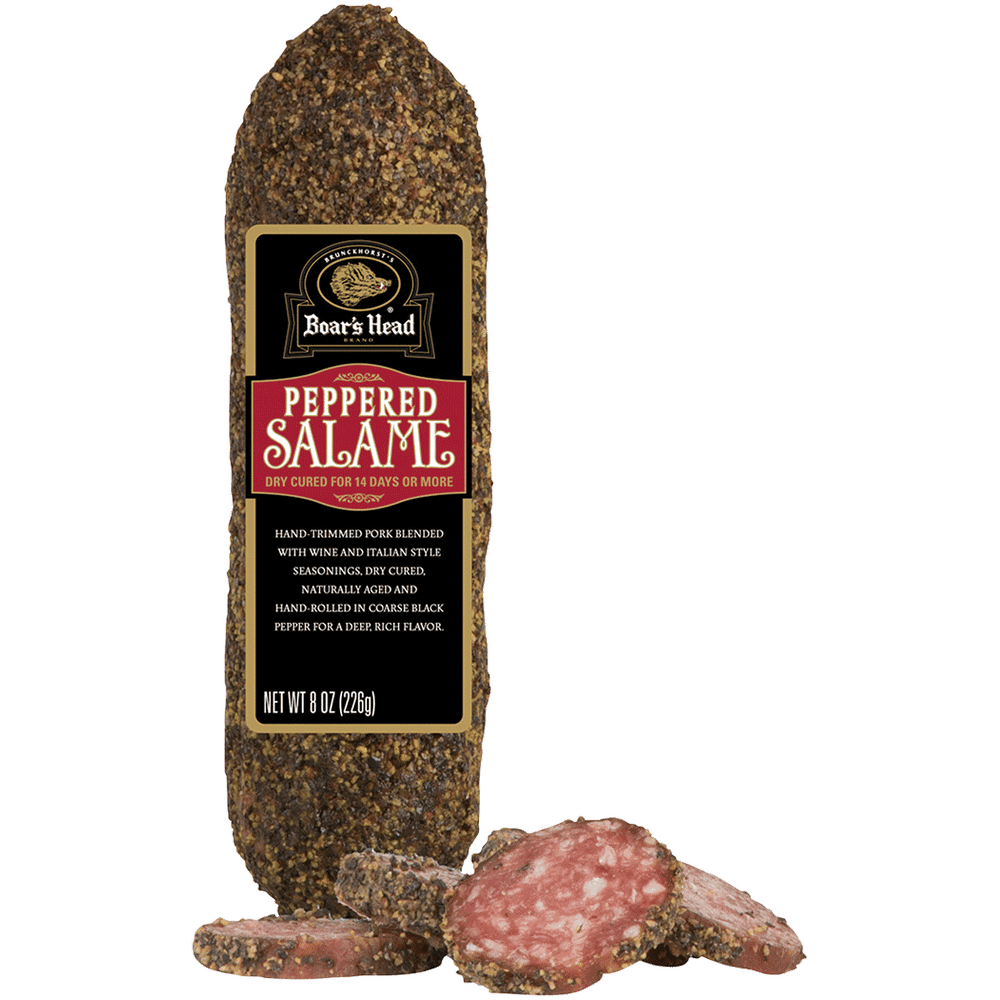 BOAR'S HEAD PEPPERED SALAME 8 OZ