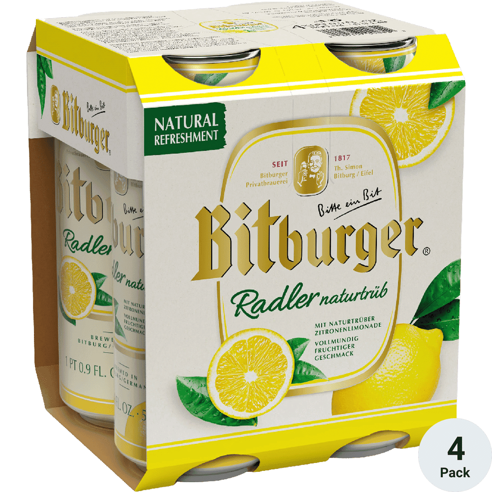 BITBURGER RADLER 4 PK CNS 17 oz