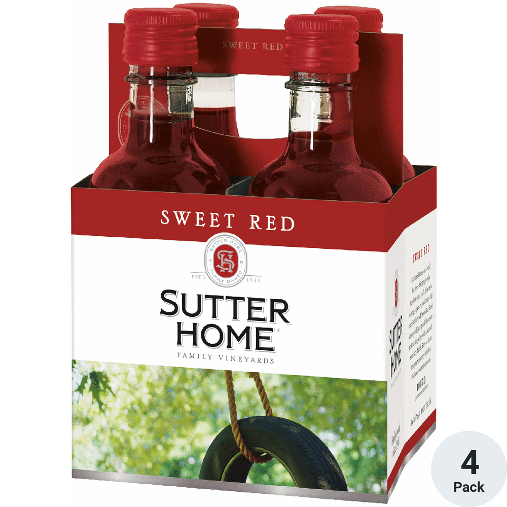 SUTTER 4PK SWEET RED 187ml