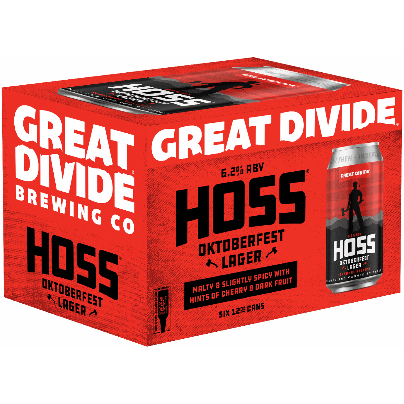 GREAT DIVIDE HOSS 6CN 12OZ
