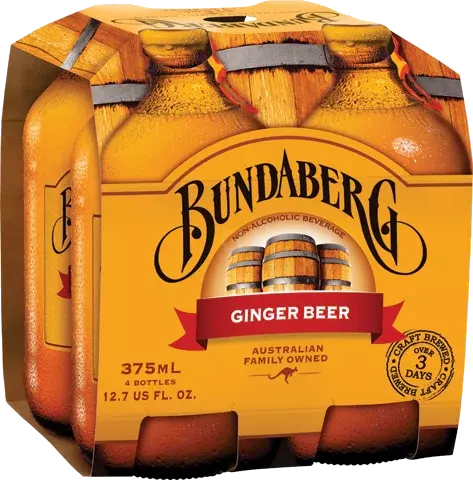 BUNDABERG 4PK GINGER BEER 12 oz