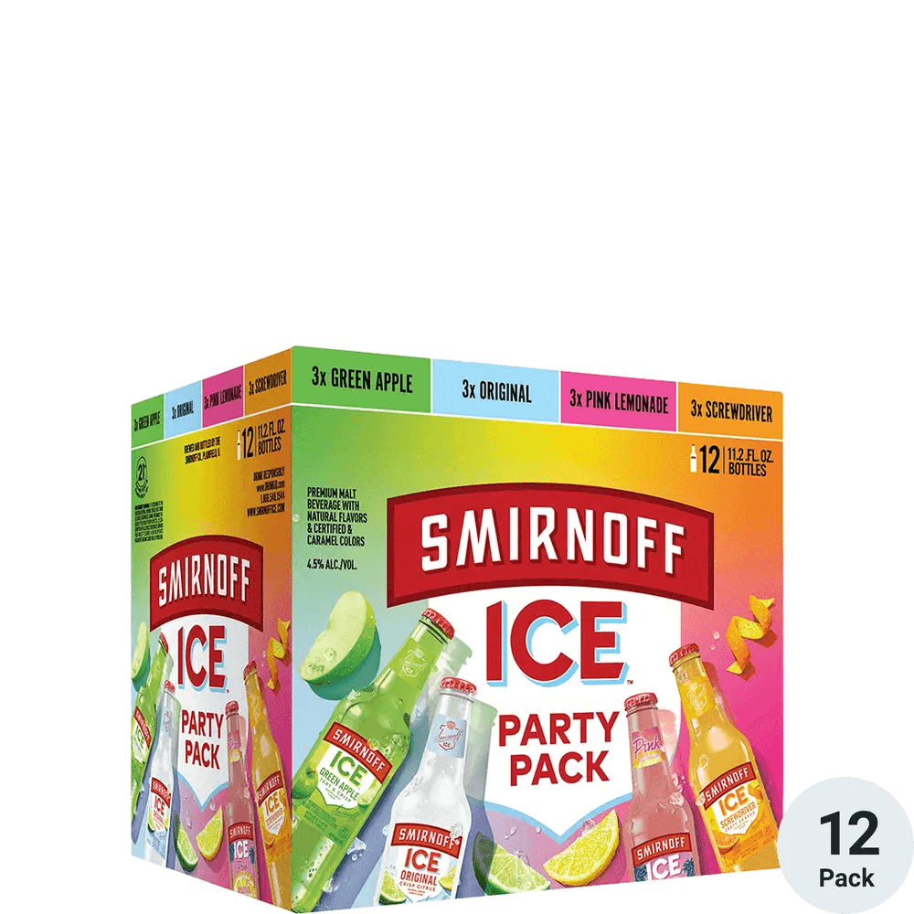 SMIRNOFF ICE PARTY PACK 12 BTL 12OZ