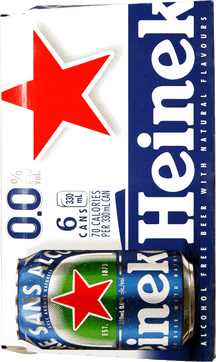 HEINEKEN 0.0 N/A 6CAN 12OZ
