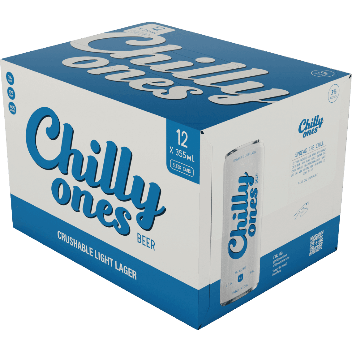 CHILLY ONES LAGER 12PK 12OZ