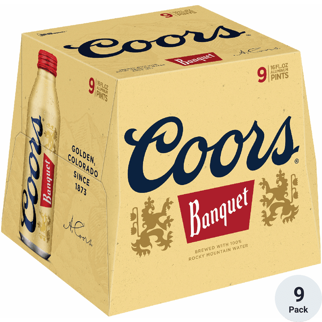 COORS ORG 16OZ 9PK ALUMINUM